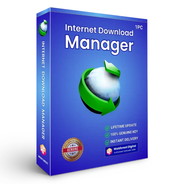 IDM | Internet Download Manager | for 1 PC With Lifetime License. - Webforest Digital