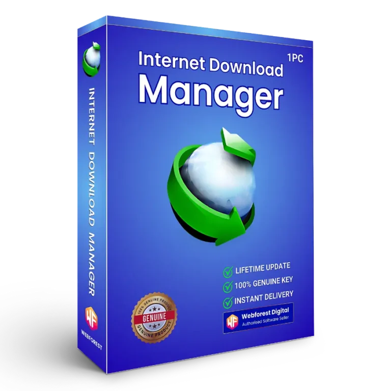 IDM | Internet Download Manager | for 1 PC With Lifetime License. - Webforest Digital