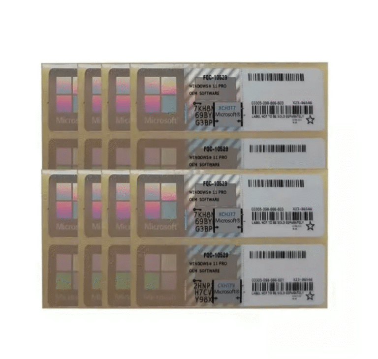 Windows 11 Pro Key COA License Sticker