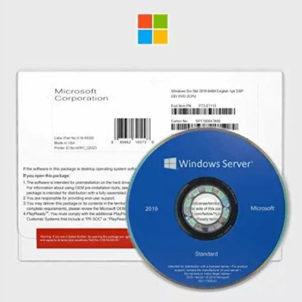 Windows Server 2019 64Bit 16 Core OEM Pack With Installation Dvd & Licence Key