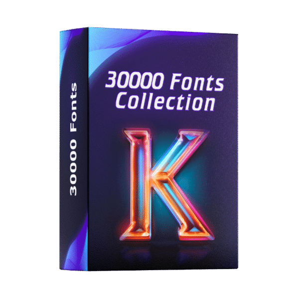 30,000+ Fonts Mega Bundle: Commercial & Personal Use -