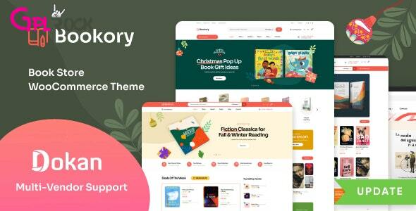 Bookory - Book Store WooCommerce Theme - GPLRock.Com