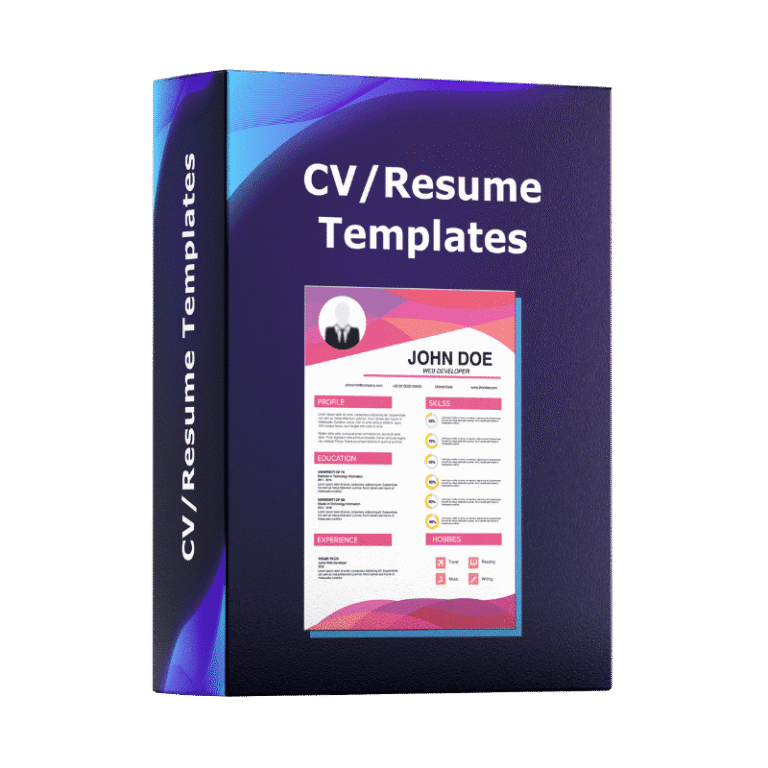 CV/Resume Templates: Professional & Modern Designs -