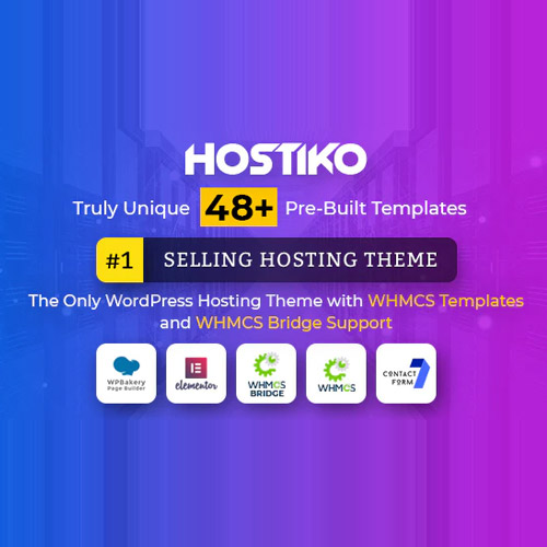 Hostiko WordPress WHMCS Hosting Theme - GPLRock.Com