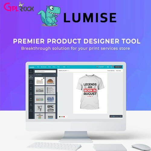 Lumise Product Designer | WooCommerce WordPress - GPLRock.Com