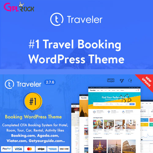 Traveler - Travel Booking WordPress Theme [Demo Import Working] - GPLRock.Com