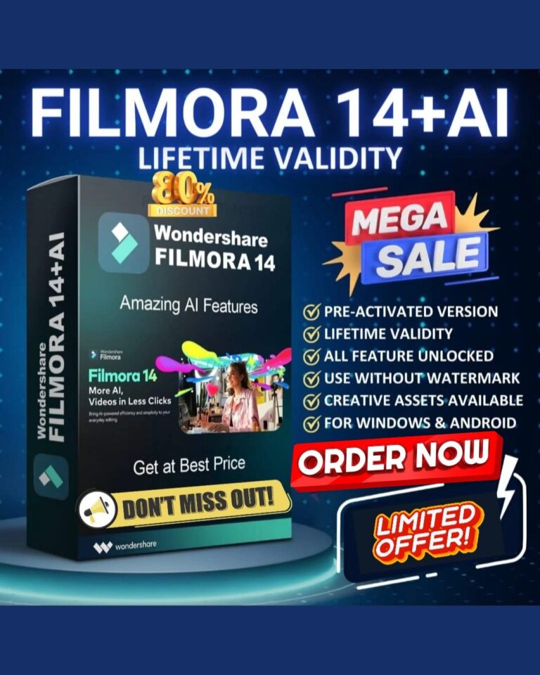 Unlock Your Creativity with Filmora 14 + AI Lifetime License
